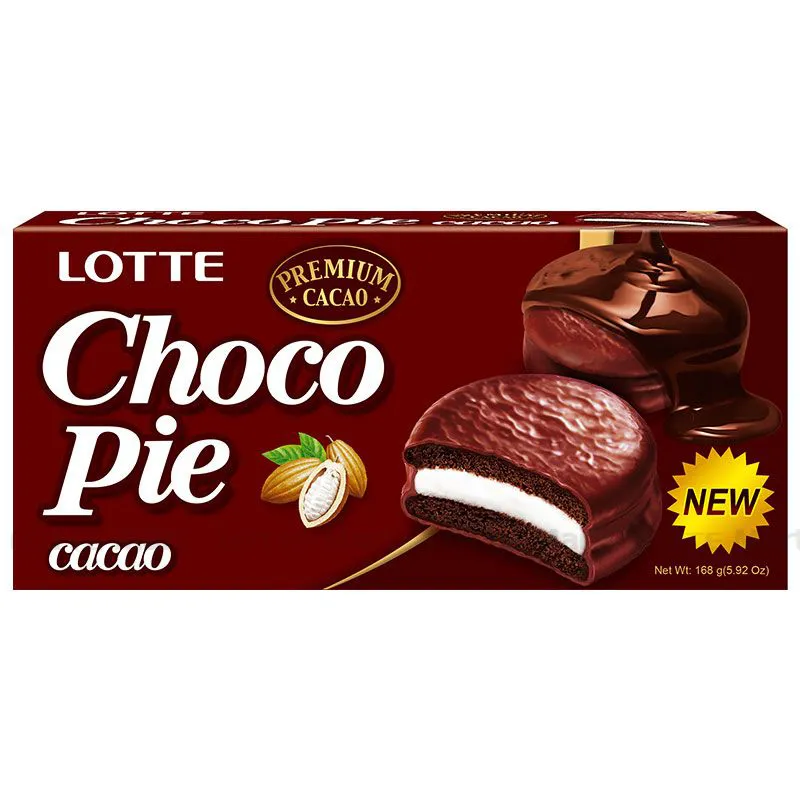 Bánh Lotte Choco Pie Vị CaCao 6 Gói x 168g