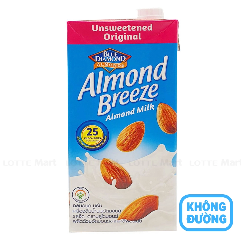 Sữa Hạt Hạnh Nhân Almond Breeze Nguyên Chất Không Đường Hộp 946ml