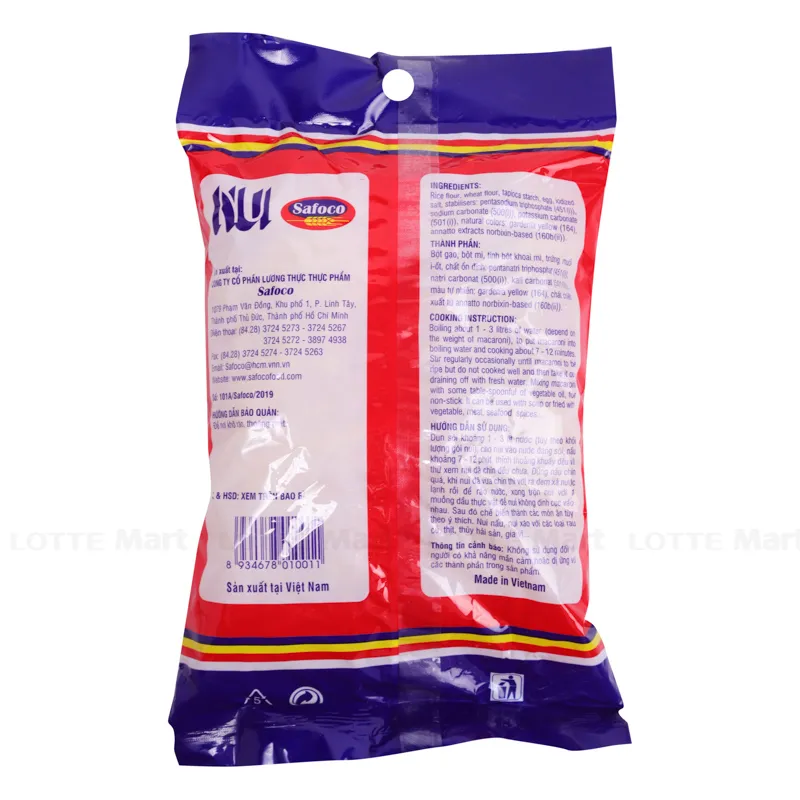 Nui Ống Safoco Gói 400g