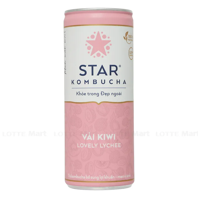 Nước Uống Lên Men Star Kombucha Vị Vải Kiwi 250ml